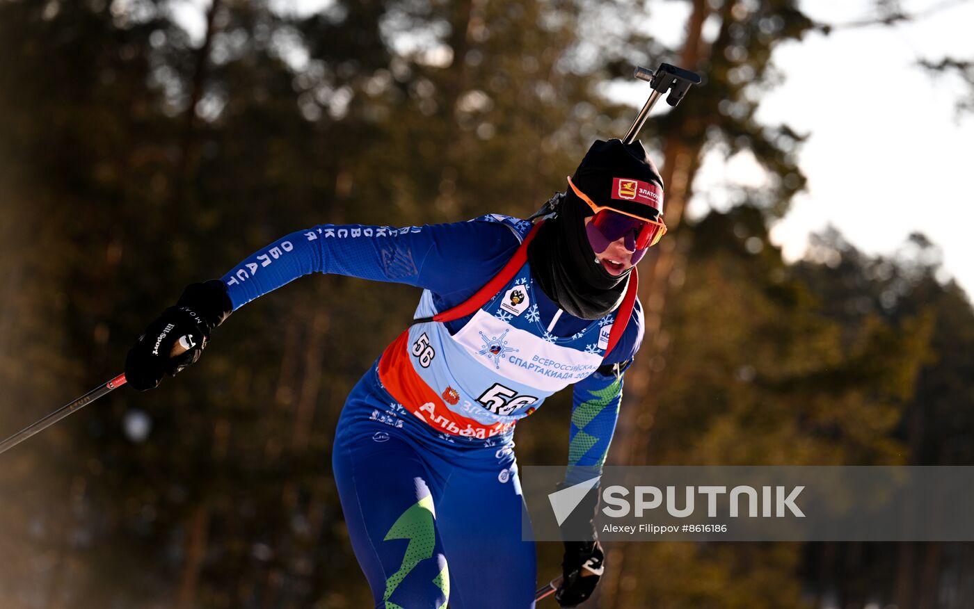 Russia Spartakiad Biathlon Women Sprint