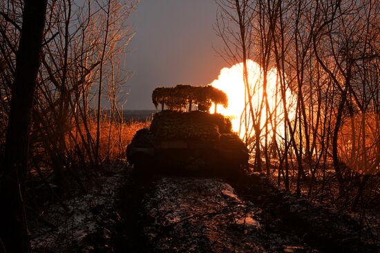 Russia Ukraine Military Operation Tank Unit