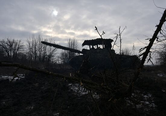 Russia Ukraine Military Operation Tank Unit