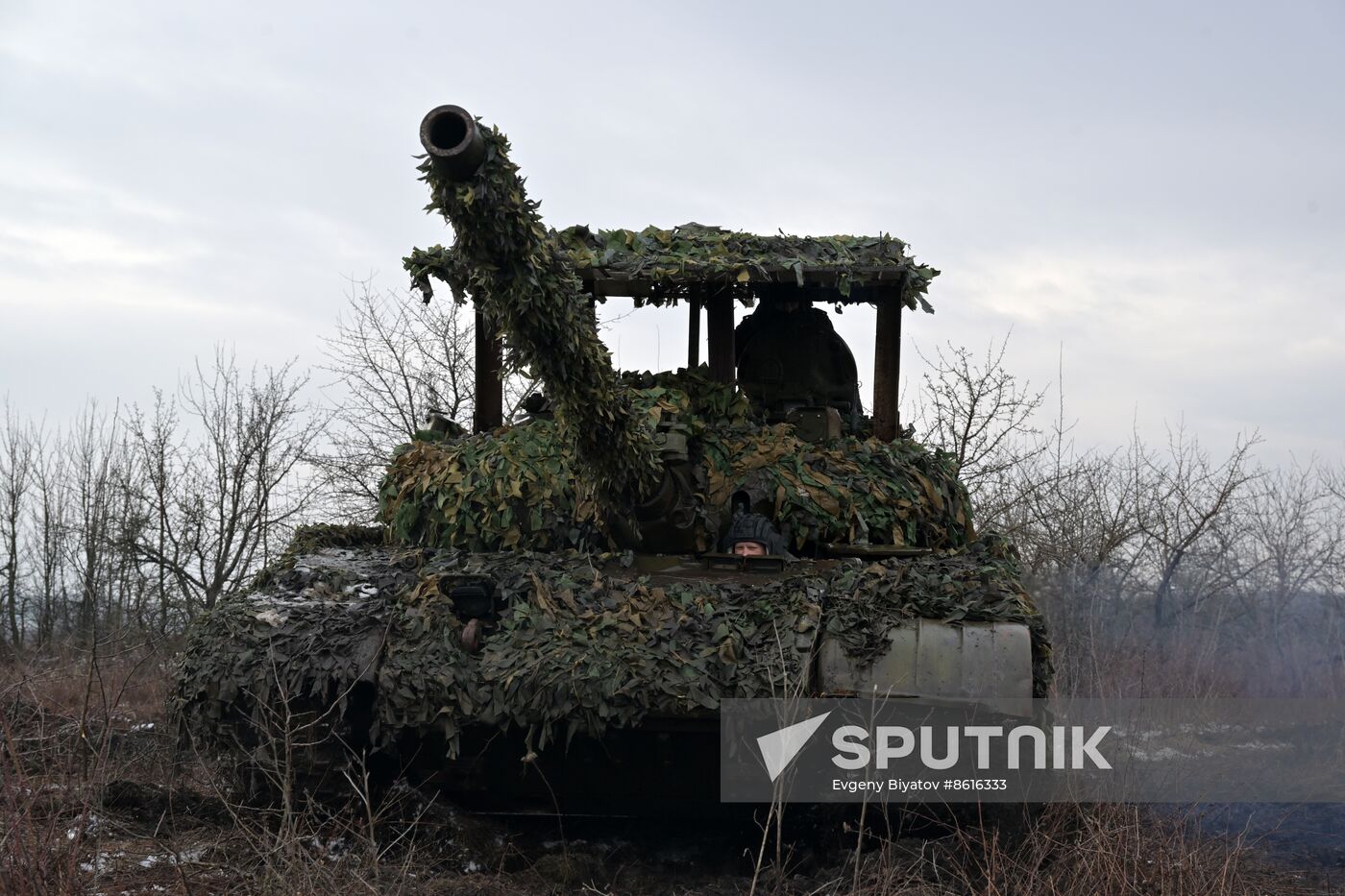Russia Ukraine Military Operation Tank Unit