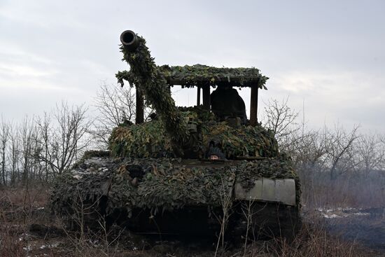 Russia Ukraine Military Operation Tank Unit