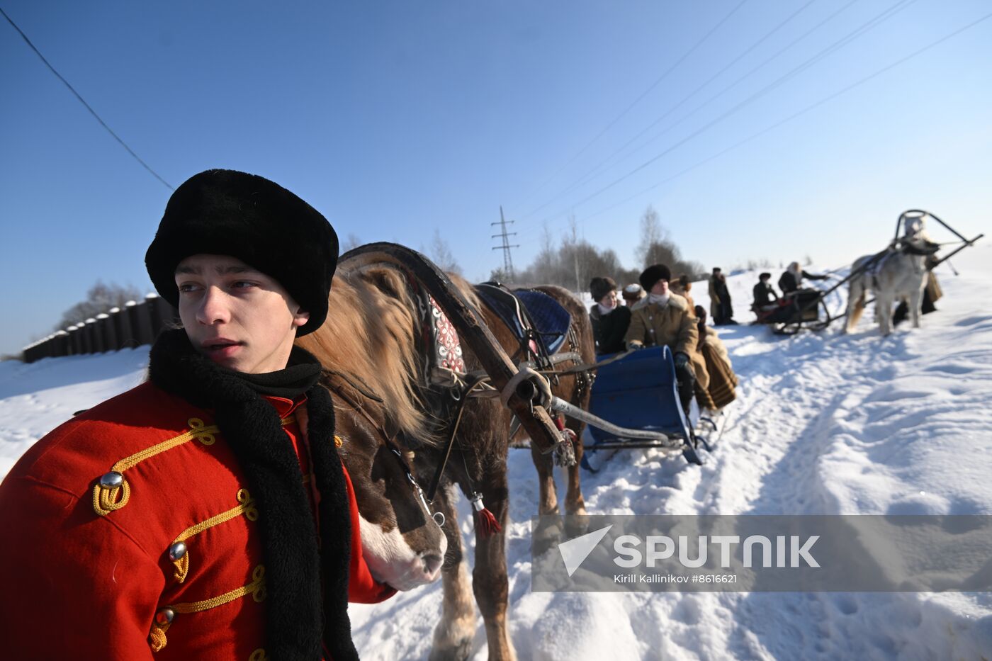 Russia Winter Horseback Hunting