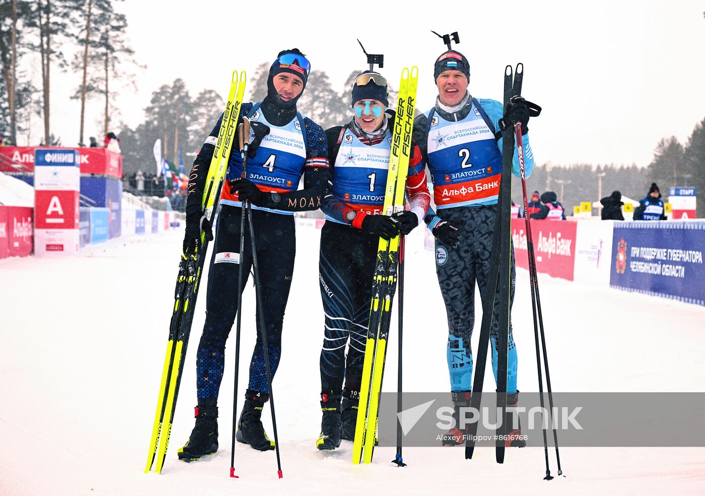 Russia Spartakiad Biathlon Men Pursuit