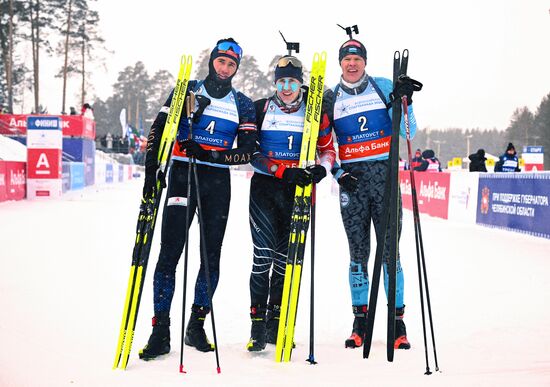 Russia Spartakiad Biathlon Men Pursuit