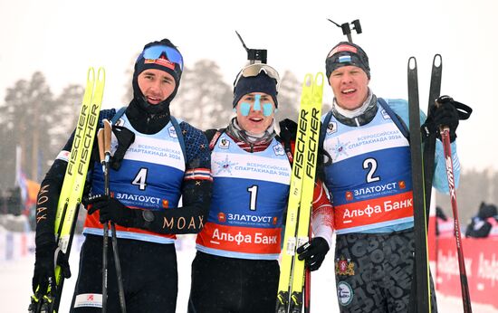 Russia Spartakiad Biathlon Men Pursuit