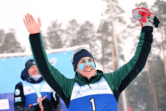 Russia Spartakiad Biathlon Men Pursuit