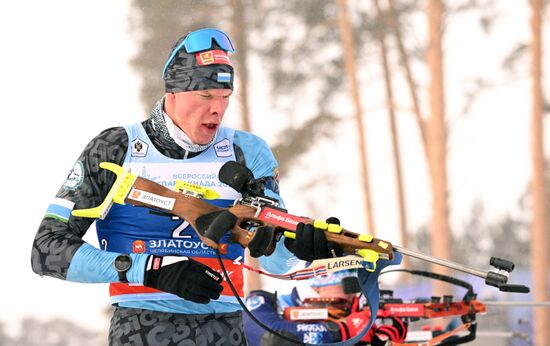 Russia Spartakiad Biathlon Men Pursuit