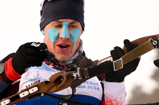 Russia Spartakiad Biathlon Men Pursuit