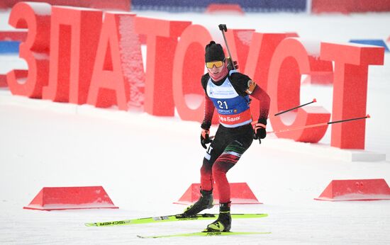 Russia Spartakiad Biathlon Men Pursuit