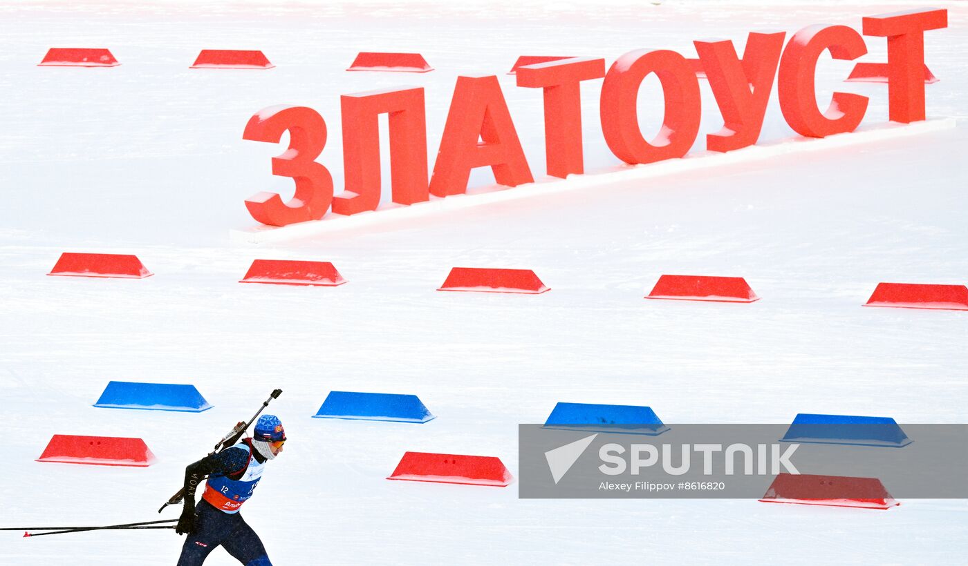 Russia Spartakiad Biathlon Men Pursuit