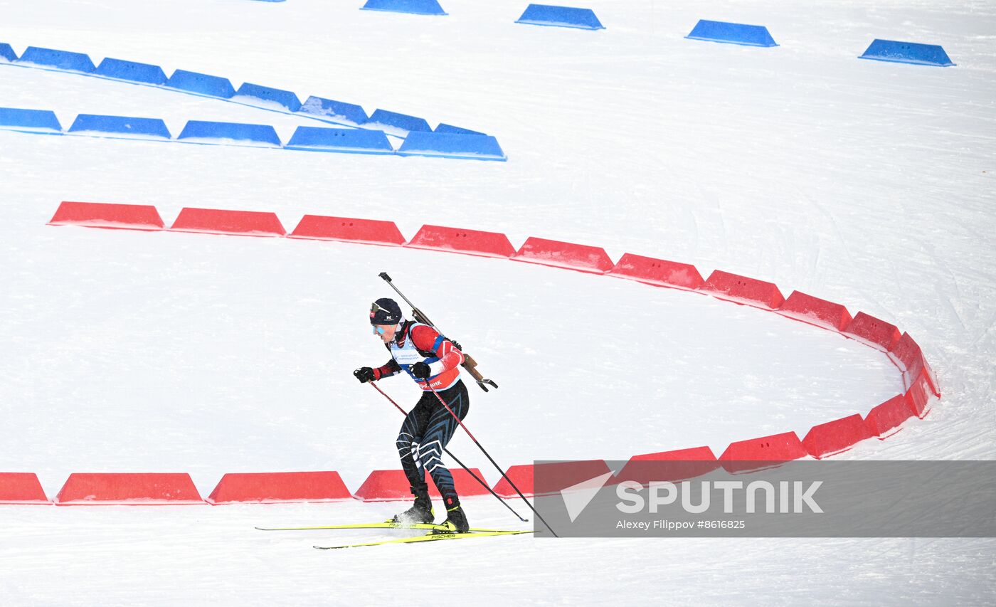 Russia Spartakiad Biathlon Men Pursuit