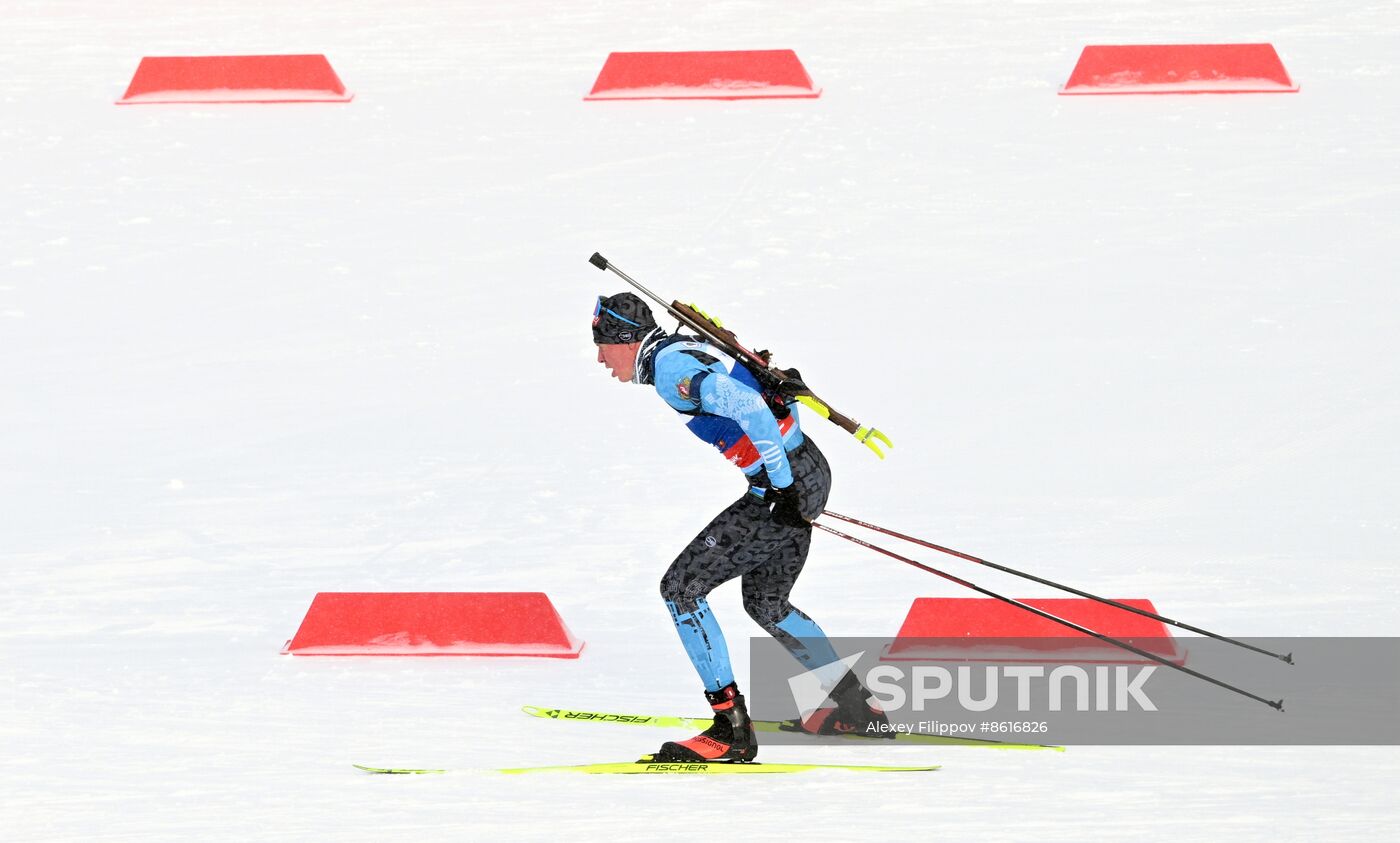 Russia Spartakiad Biathlon Men Pursuit