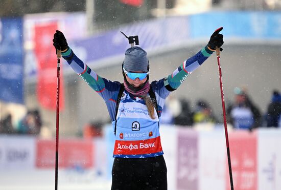 Russia Spartakiad Biathlon Women Pursuit