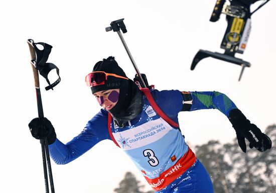 Russia Spartakiad Biathlon Women Pursuit