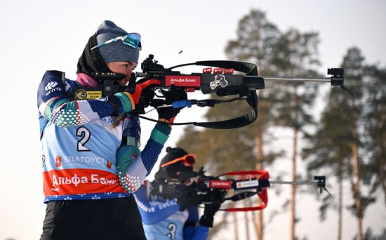 Russia Spartakiad Biathlon Women Pursuit