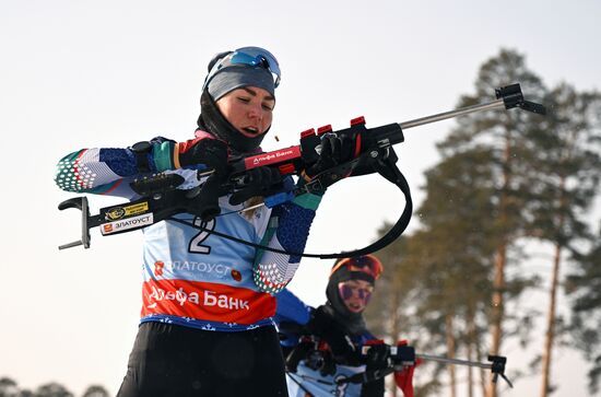 Russia Spartakiad Biathlon Women Pursuit