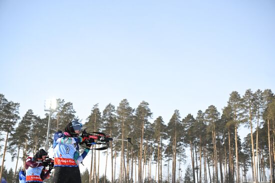 Russia Spartakiad Biathlon Women Pursuit