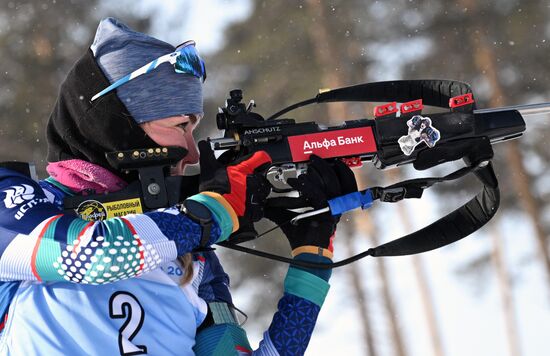 Russia Spartakiad Biathlon Women Pursuit