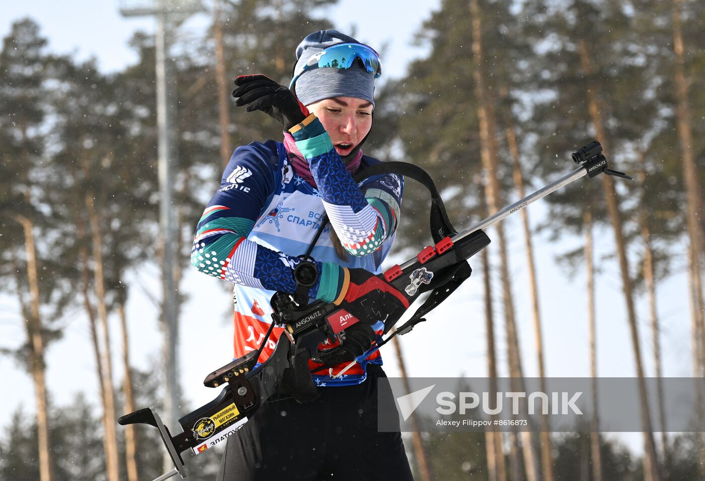 Russia Spartakiad Biathlon Women Pursuit