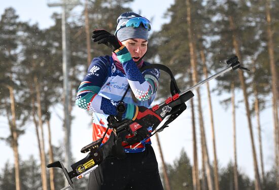 Russia Spartakiad Biathlon Women Pursuit