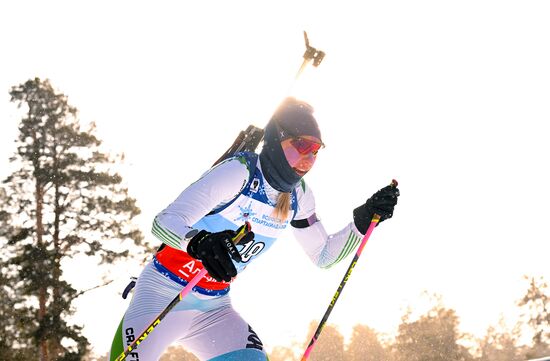 Russia Spartakiad Biathlon Women Pursuit