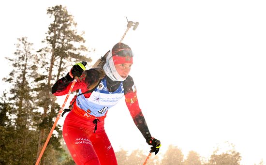 Russia Spartakiad Biathlon Women Pursuit
