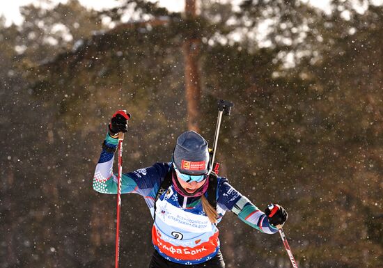 Russia Spartakiad Biathlon Women Pursuit