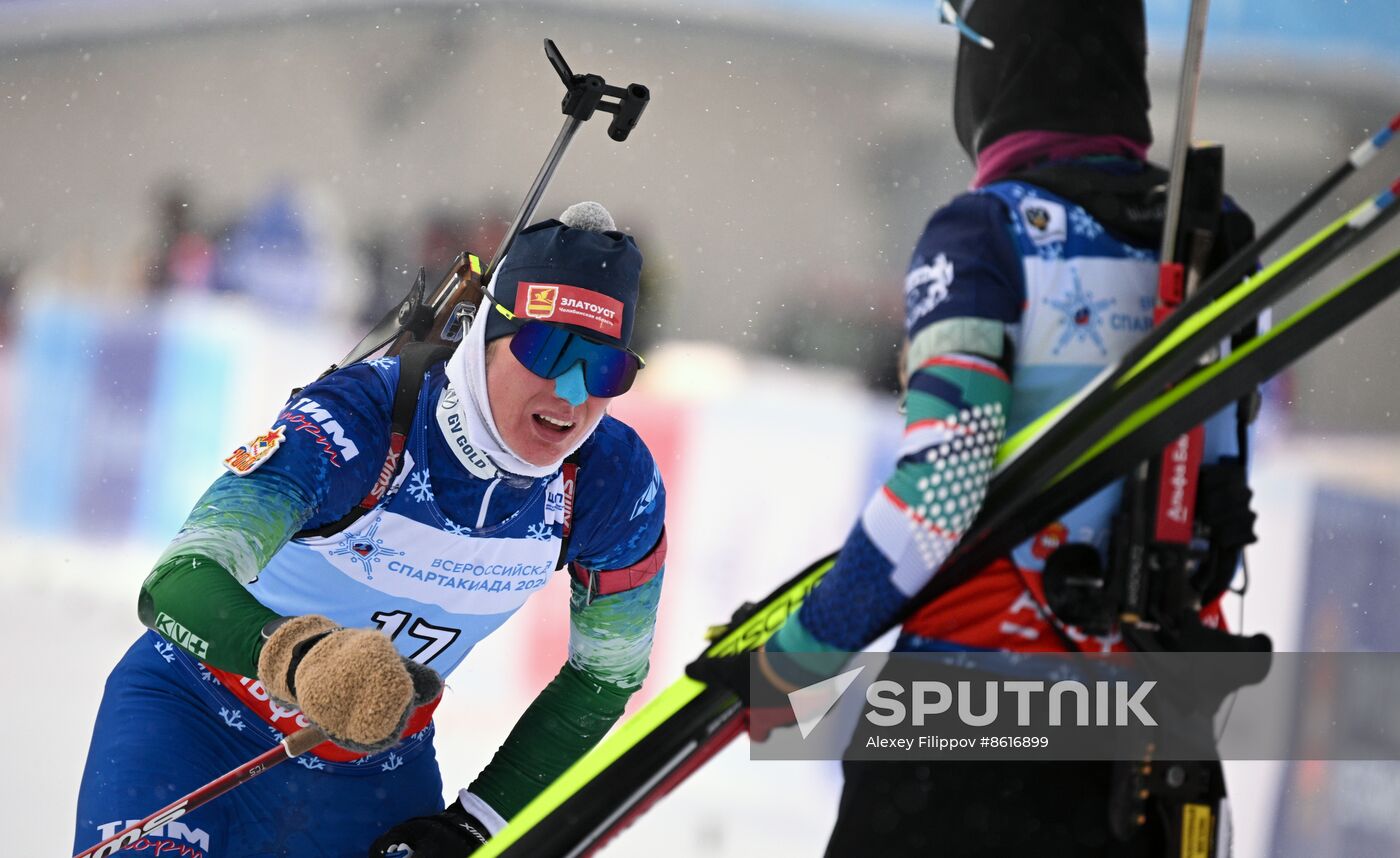 Russia Spartakiad Biathlon Women Pursuit