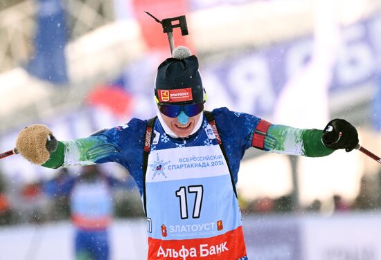 Russia Spartakiad Biathlon Women Pursuit