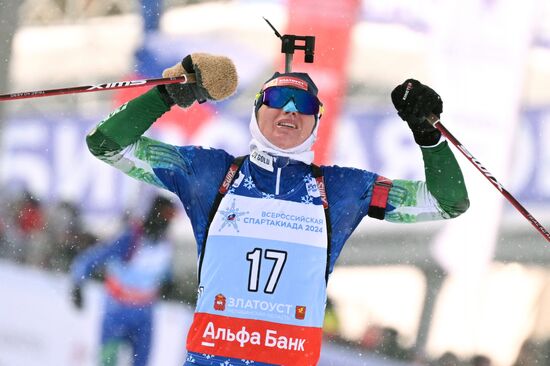 Russia Spartakiad Biathlon Women Pursuit