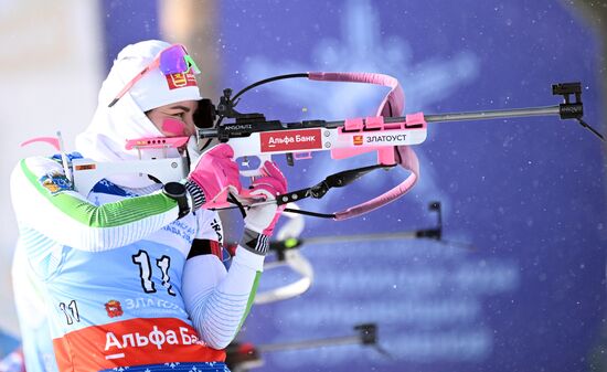 Russia Spartakiad Biathlon Women Pursuit