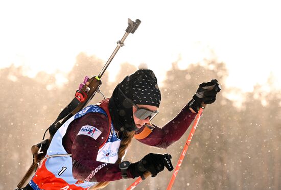 Russia Spartakiad Biathlon Women Pursuit