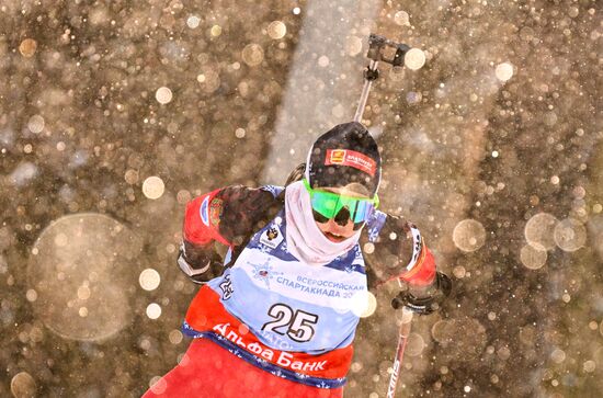Russia Spartakiad Biathlon Women Pursuit