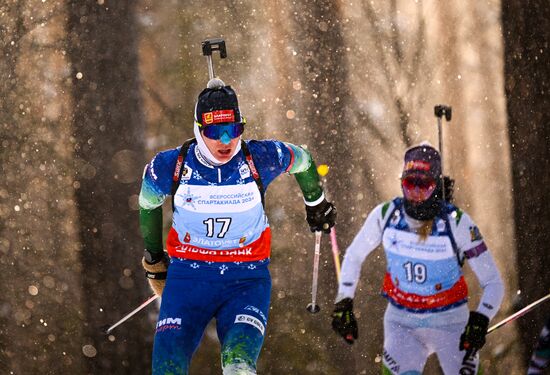 Russia Spartakiad Biathlon Women Pursuit