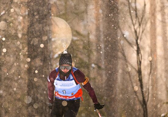 Russia Spartakiad Biathlon Women Pursuit
