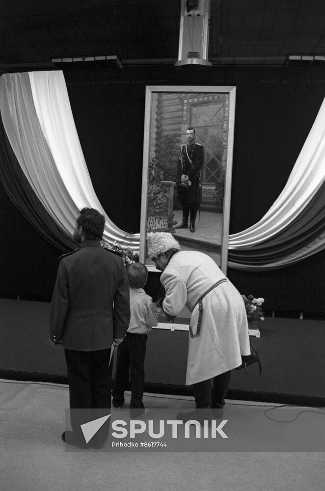 Exhibition Last Russian Emperor marking 380th anniversary of House of Romanovs at Manege Central Exhibition Hall