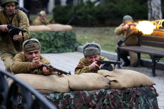 Russia WWII Krasnodar Liberation Anniversary Re-enactment