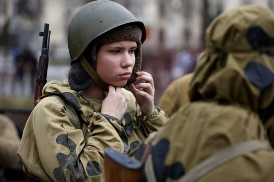 Russia WWII Krasnodar Liberation Anniversary Re-enactment