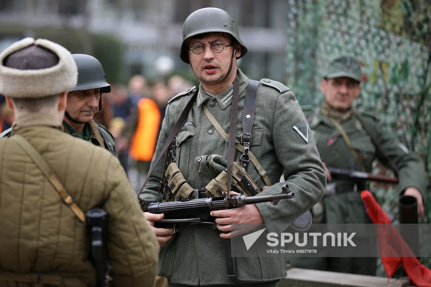 Russia WWII Krasnodar Liberation Anniversary Re-enactment