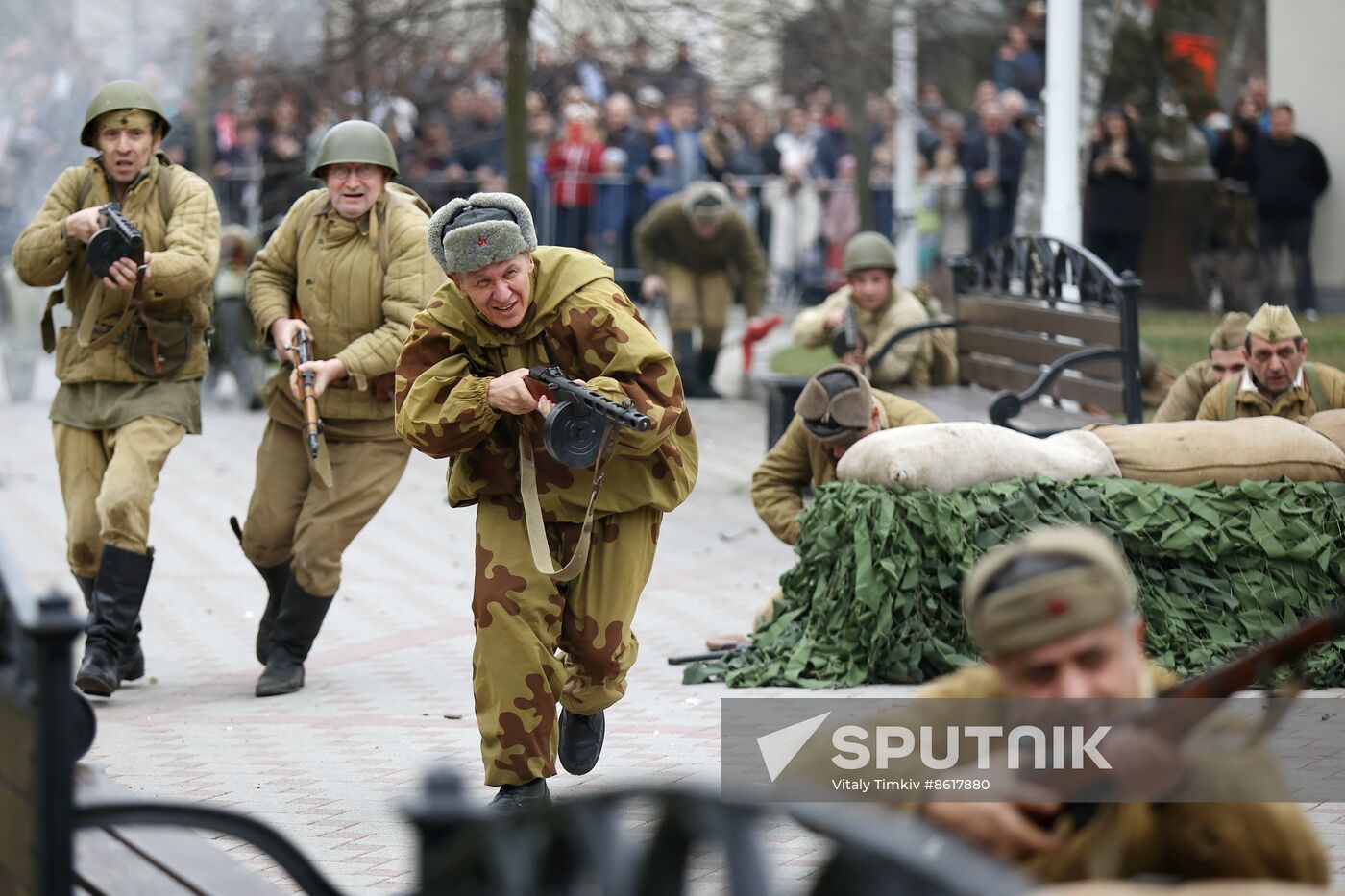 Russia WWII Krasnodar Liberation Anniversary Re-enactment