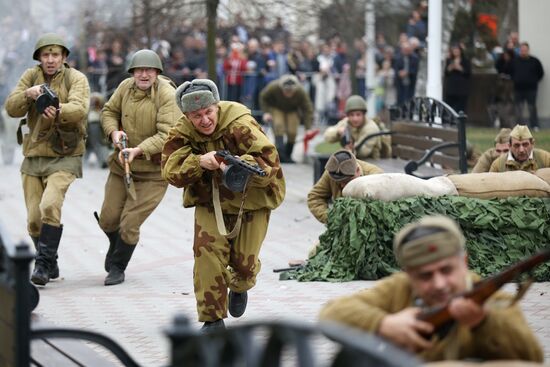 Russia WWII Krasnodar Liberation Anniversary Re-enactment