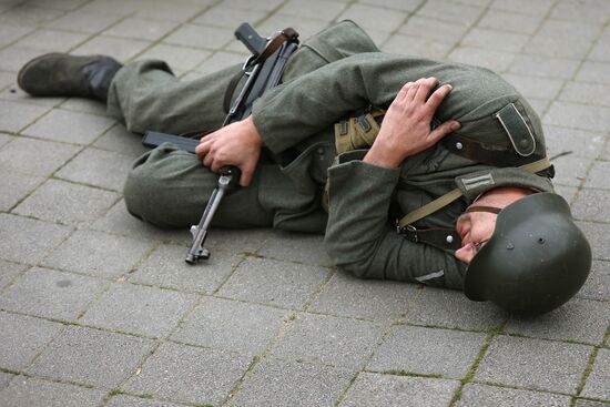 Russia WWII Krasnodar Liberation Anniversary Re-enactment