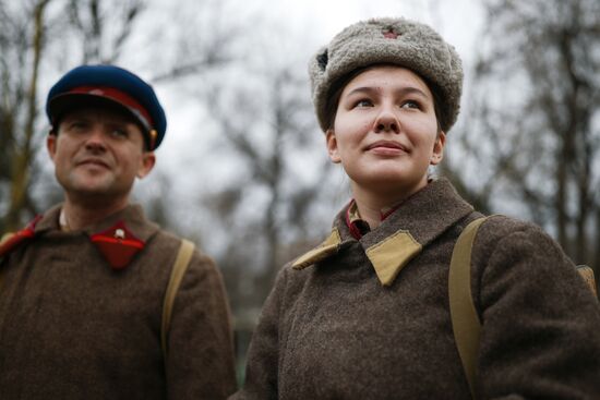 Russia WWII Krasnodar Liberation Anniversary Re-enactment