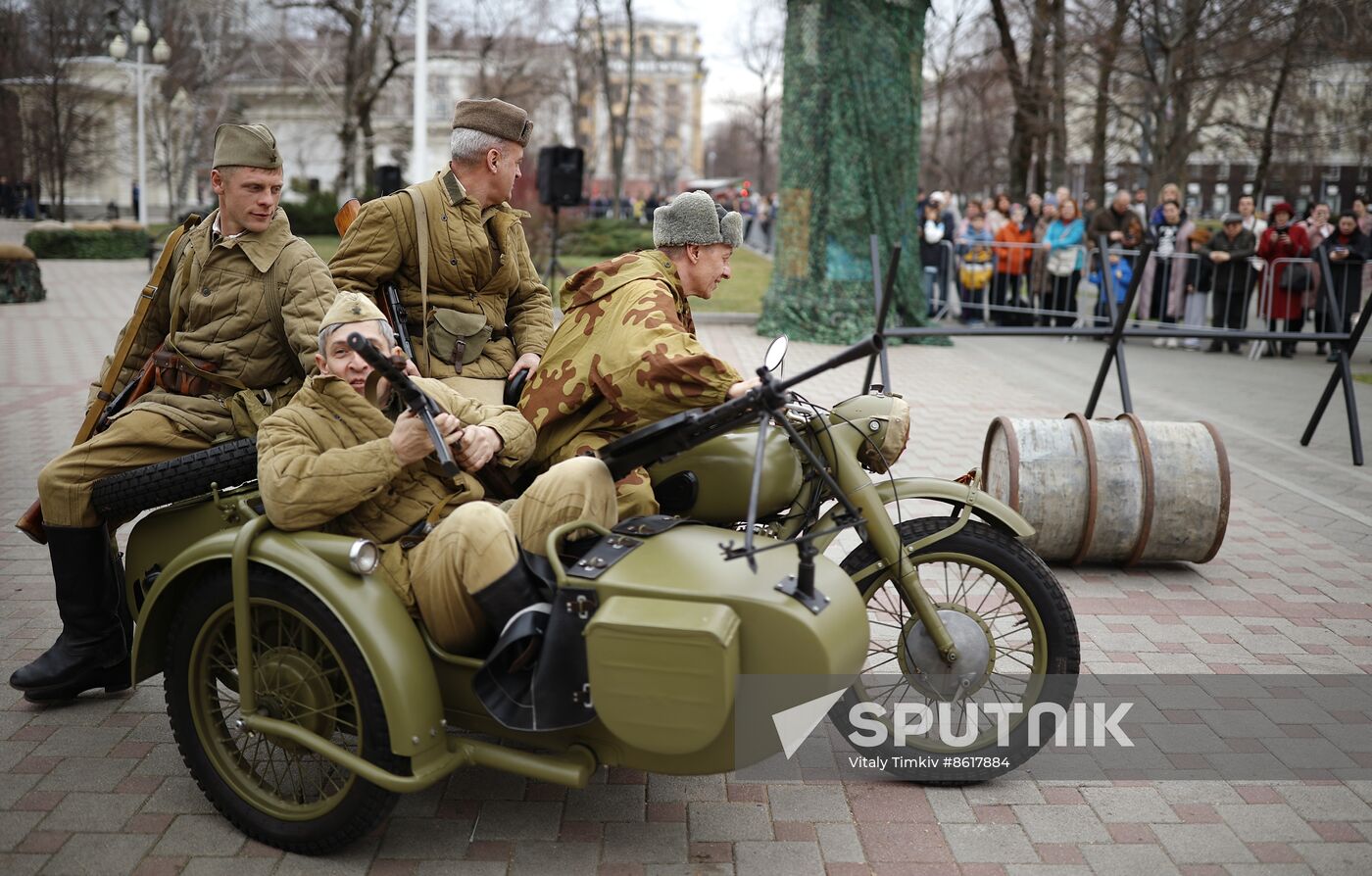 Russia WWII Krasnodar Liberation Anniversary Re-enactment