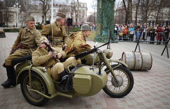 Russia WWII Krasnodar Liberation Anniversary Re-enactment