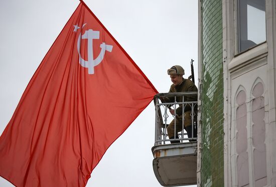 Russia WWII Krasnodar Liberation Anniversary Re-enactment