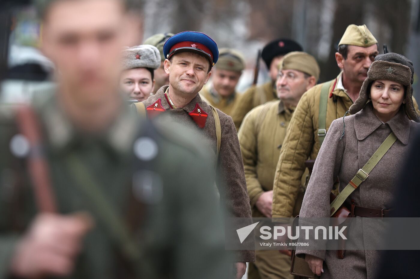 Russia WWII Krasnodar Liberation Anniversary Re-enactment