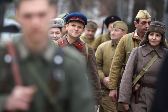 Russia WWII Krasnodar Liberation Anniversary Re-enactment