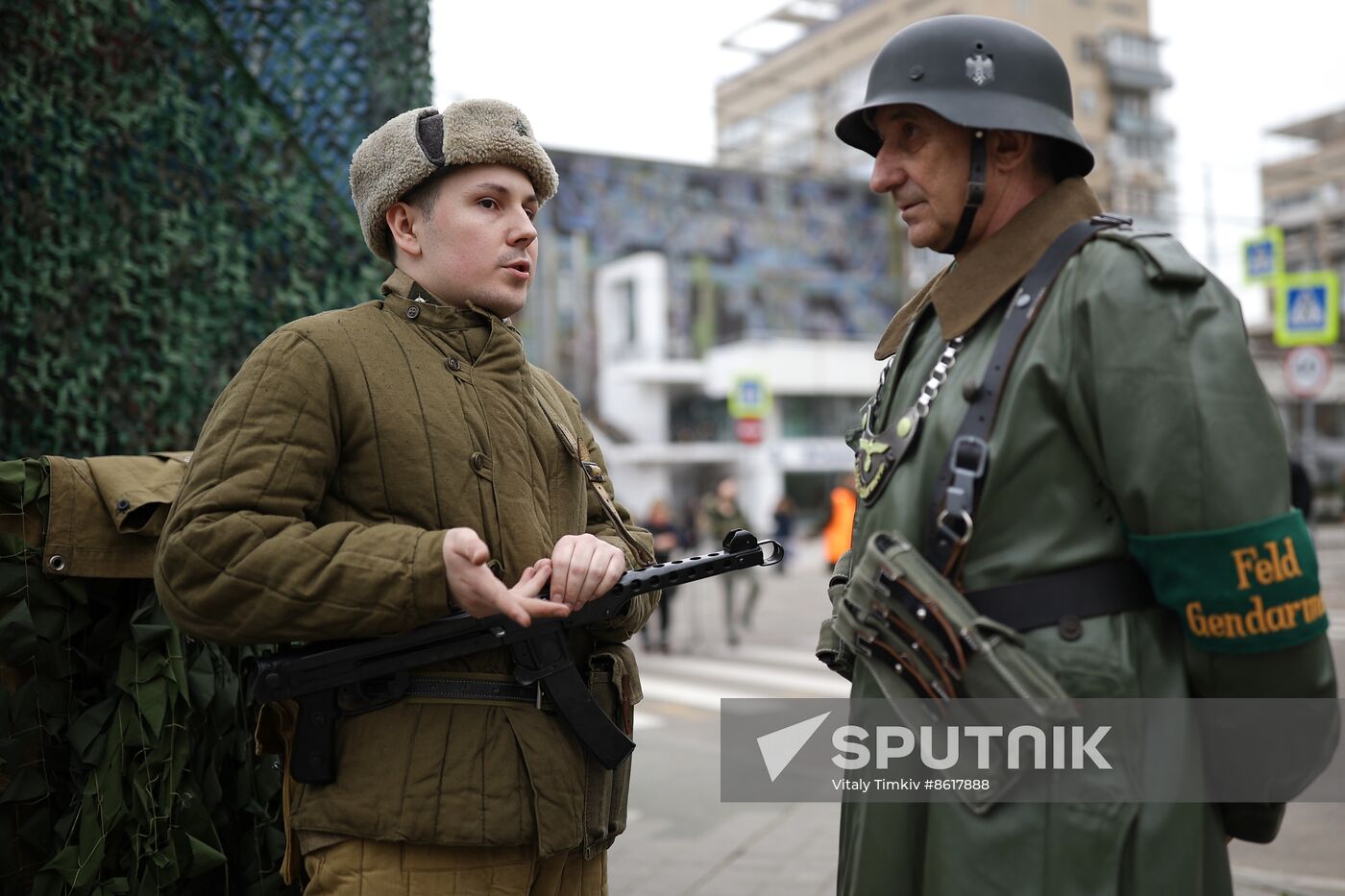 Russia WWII Krasnodar Liberation Anniversary Re-enactment