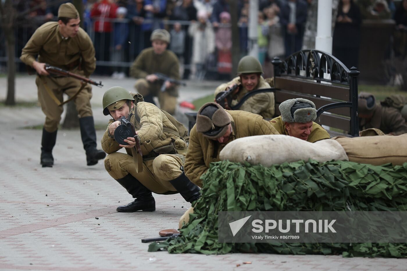 Russia WWII Krasnodar Liberation Anniversary Re-enactment